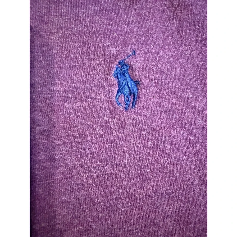 Polo Ralph Lauren 1/4 Zip Pullover Sweater M Maroon L/S Cotton Blend Golf Tennis